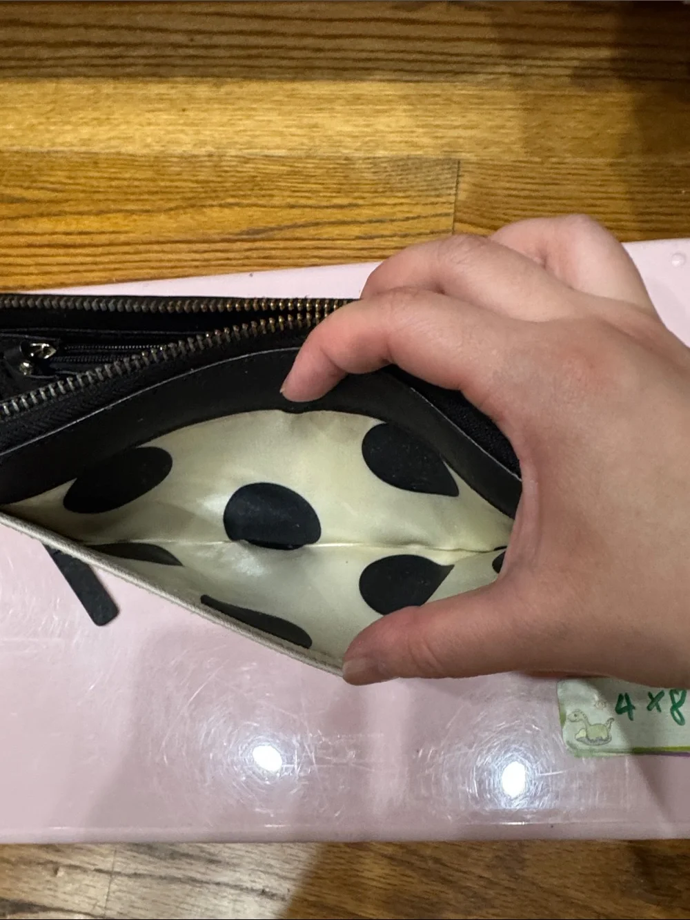 kate spade Black and Cream Staci Colorblock